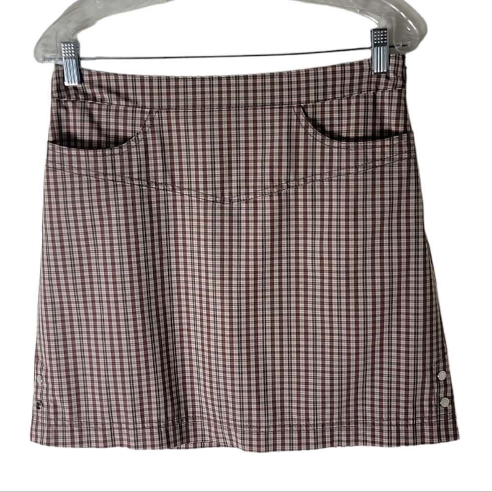Annika Cutter & Buck plaid golf skort size 4